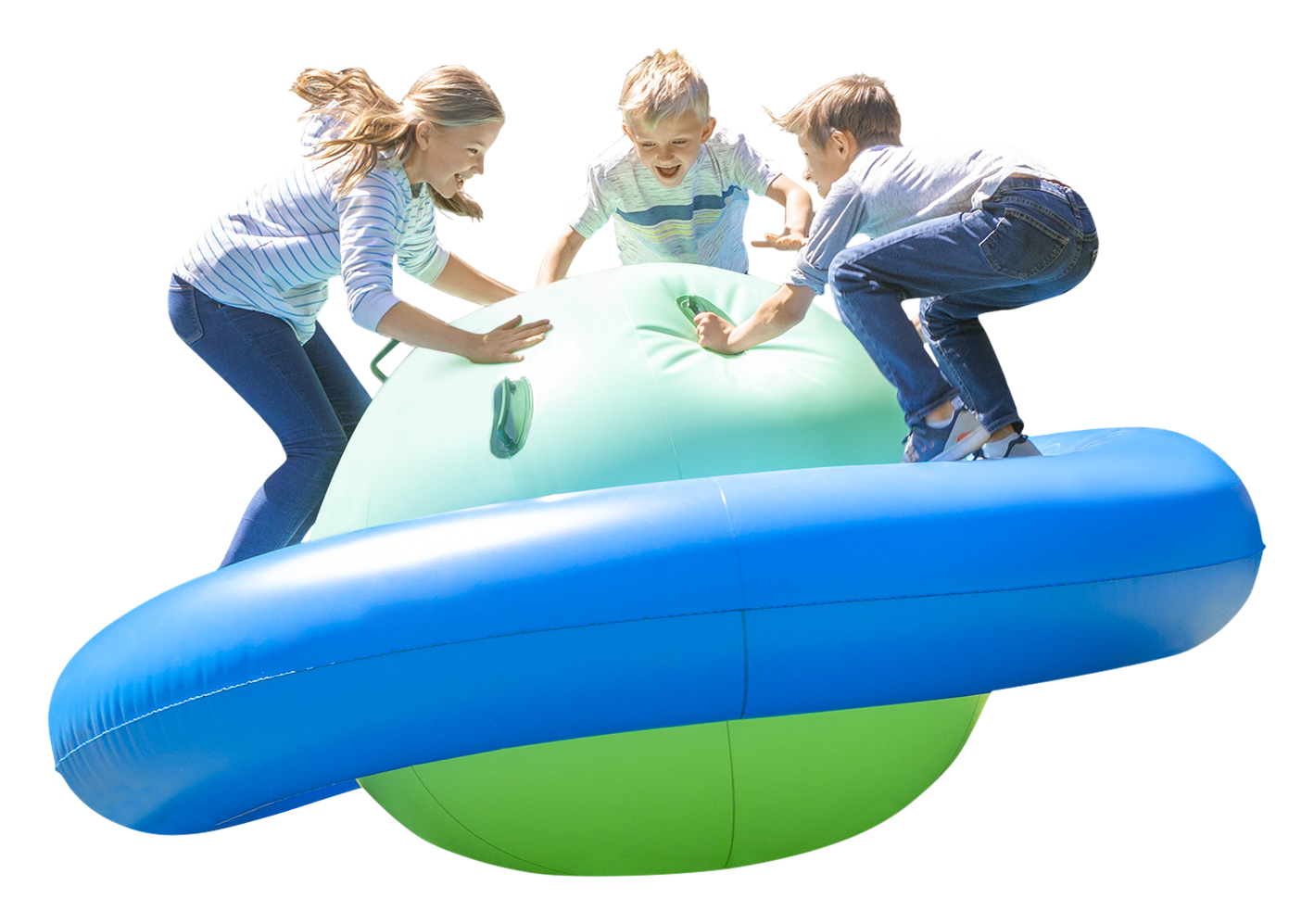 HearthSong Rock with It Giant Inflatable Dome Rocker Bouncer and Teeter